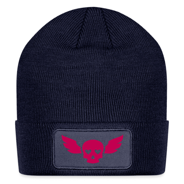 Winged Skull Patch Beanie